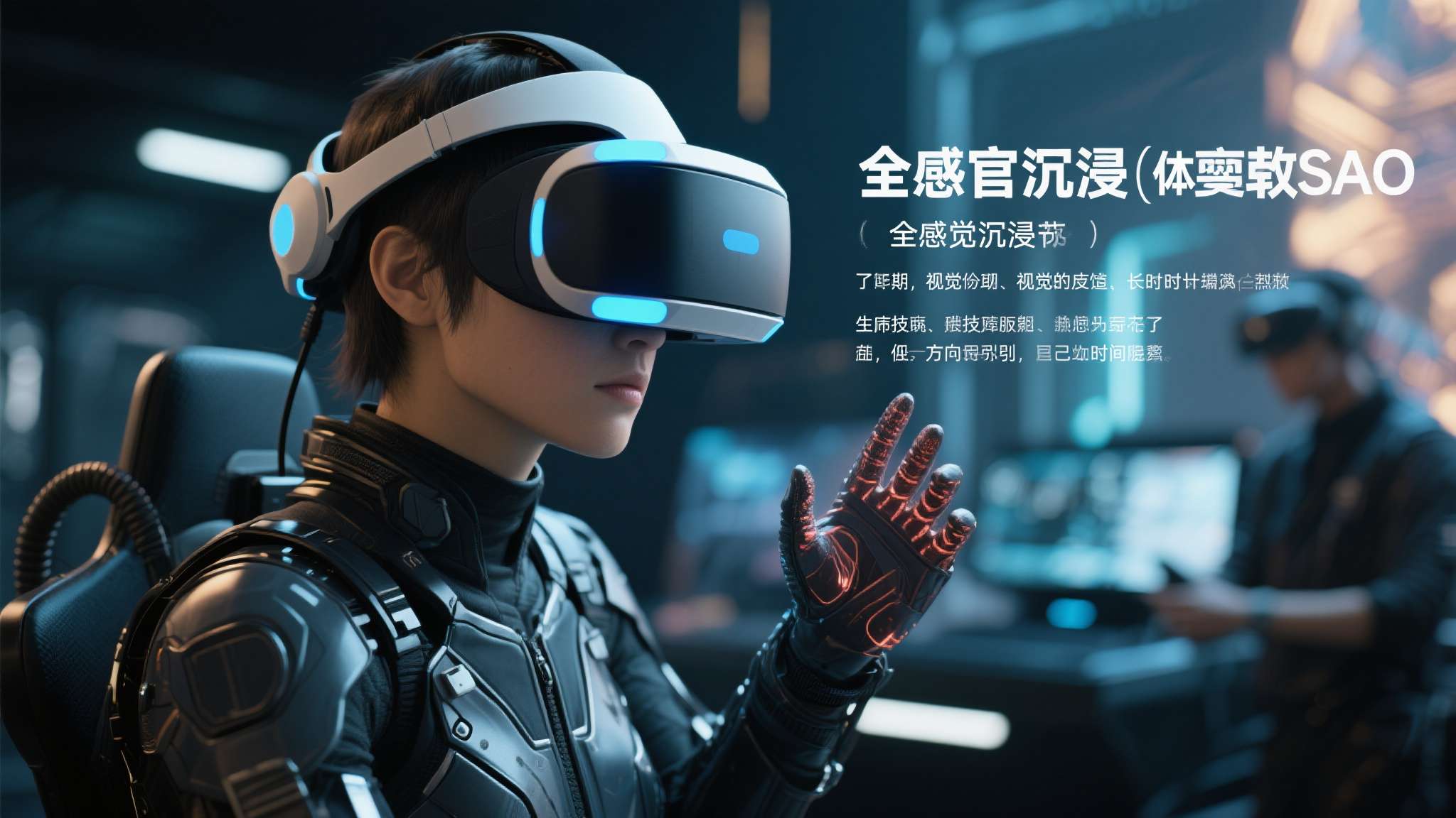当然，现实的VR体验距离SAO中的"全感官沉浸"仍有相当距离。视觉分辨率、触觉反
